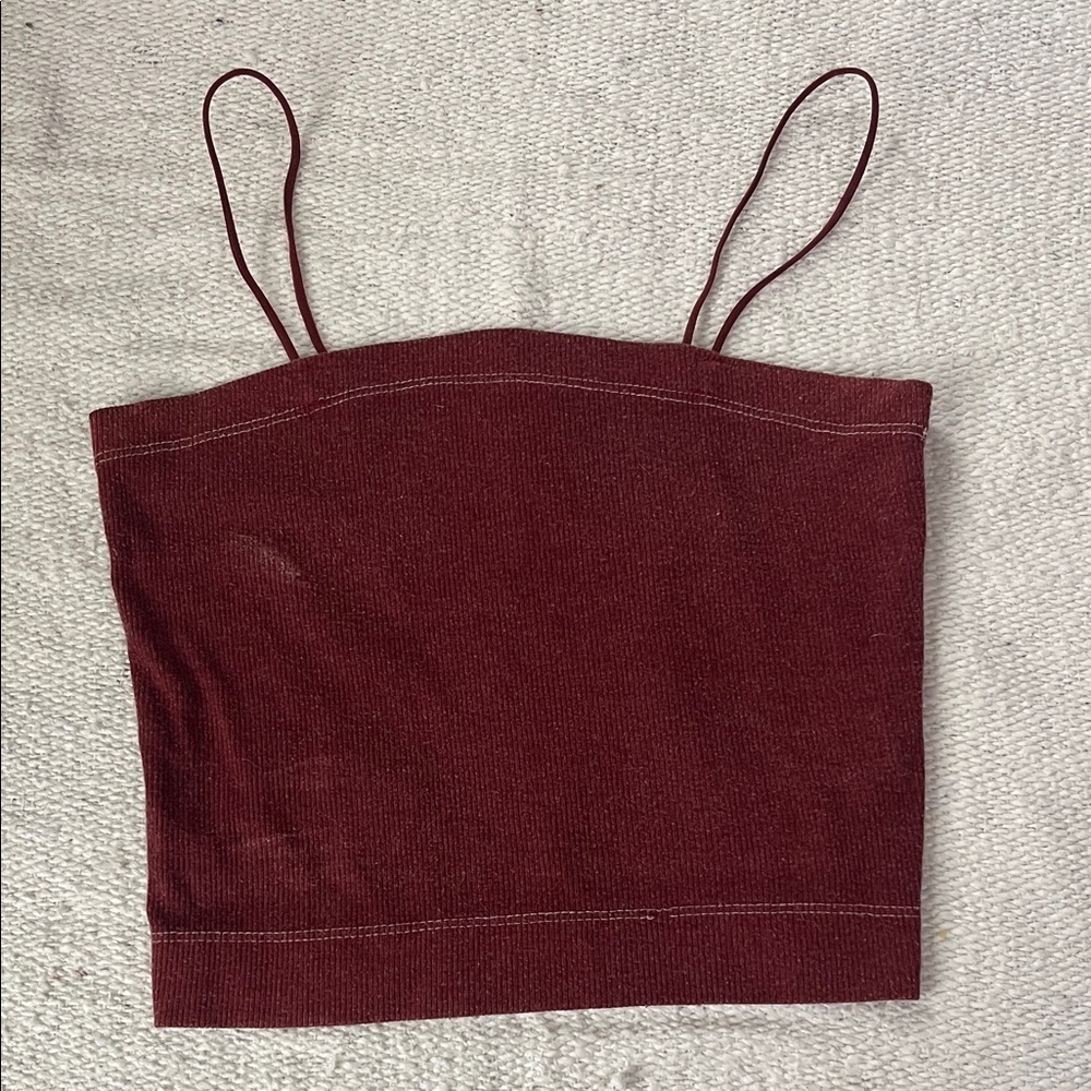American Eagle Outfitters Maroon Camisole Top(003)